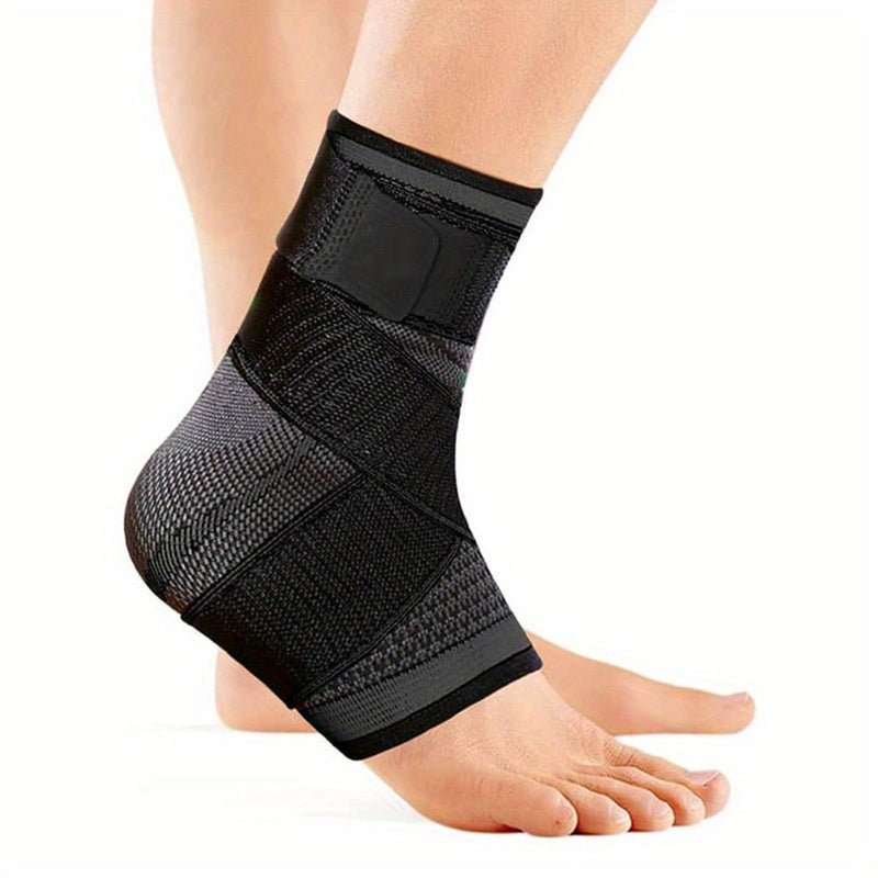2pcs/1 Pair Ankle Brace, Adjustable Compression, High Elastic, Polyester (Polyester Fiber), Pull on Closure, Hand Wash Only, for Men & Women, Fitness, Weightlifting, Sports, Hikin - La Tienda Bella