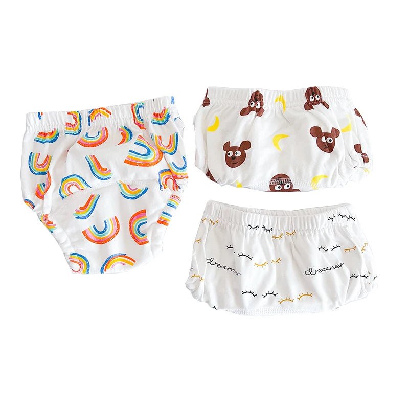 3 Pieces/lot Baby Training Pants 6 Layers Bebe Cloth Diaper Reusable Washable Cotton Elastic Waist Cloth Diapers 8 - 18KG Nappy - La Tienda Bella