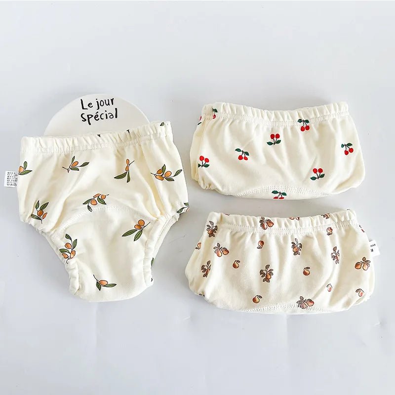 3 Pieces/lot Baby Training Pants 6 Layers Bebe Cloth Diaper Reusable Washable Cotton Elastic Waist Cloth Diapers 8 - 18KG Nappy - La Tienda Bella