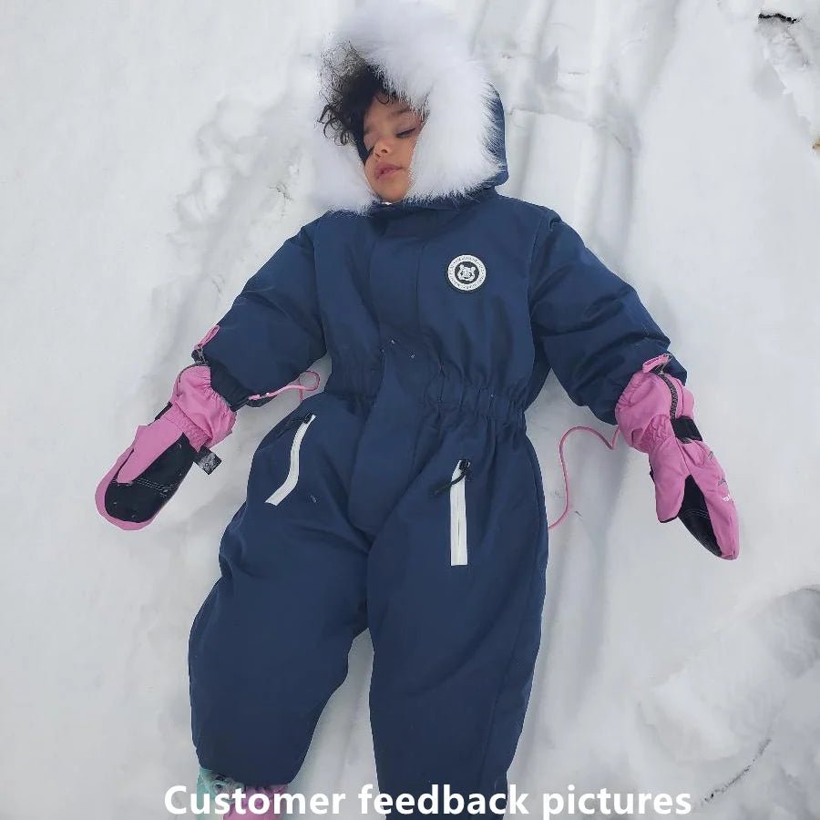 Winter Baby Thicken Warm Romper Fleece Jumpsuit Snowsuits Coat - La Tienda Bella