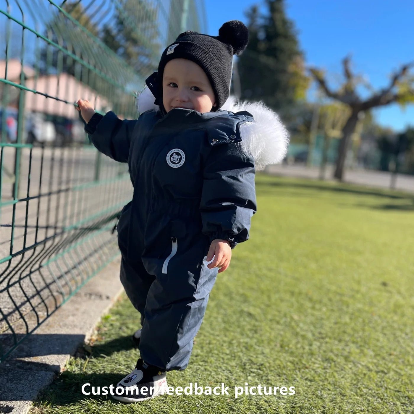 Winter Baby Thicken Warm Romper Fleece Jumpsuit Snowsuits Coat - La Tienda Bella