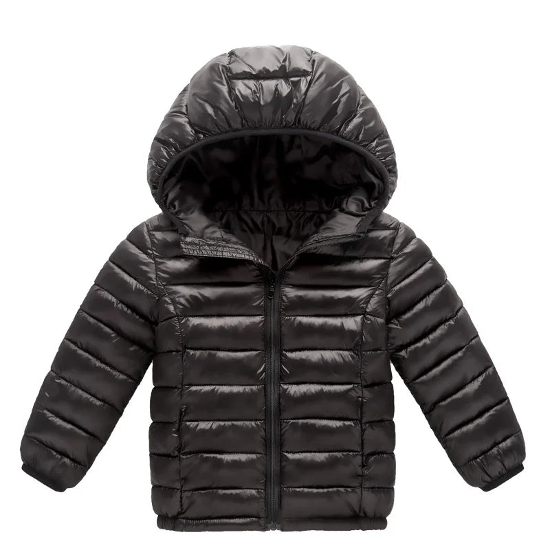 Kids Winter Hooded Jackets -30℃ Warm Coats 5-12Y - La Tienda Bella