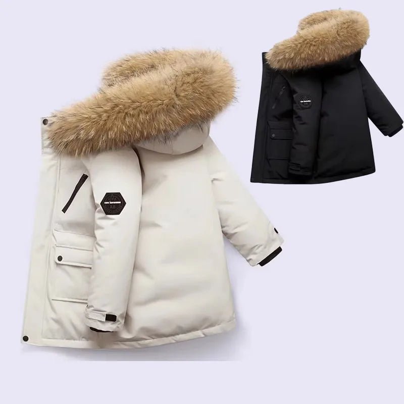 Kids Winter Parka Coat - Thick & Warm - Boys Girls Padded Jacket - La Tienda Bella