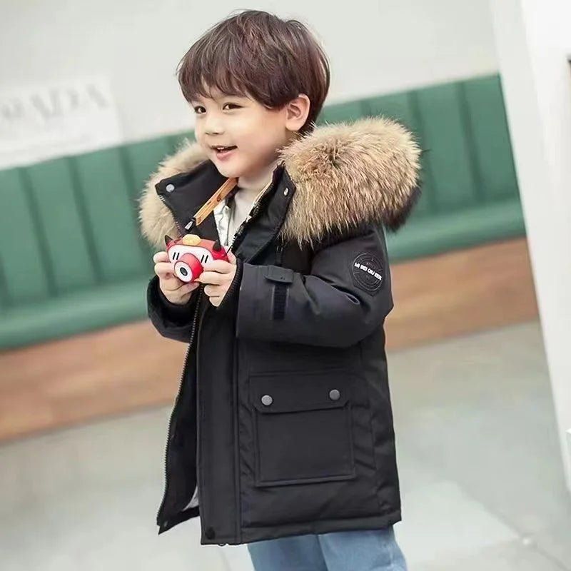 Kids Winter Parka Coat - Thick & Warm - Boys Girls Padded Jacket - La Tienda Bella