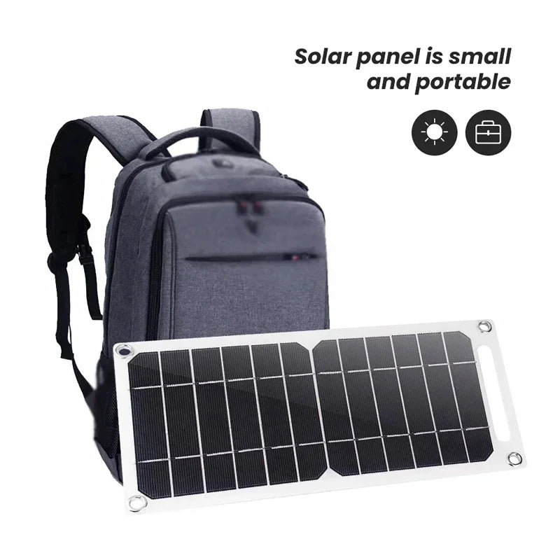 35W Sunpower Portable Solar Panel 5V Solar Plate WithUSB Safe Stabilize Charger ForPower Bank Phone Outdoor Camping Home RV Gift - La Tienda Bella