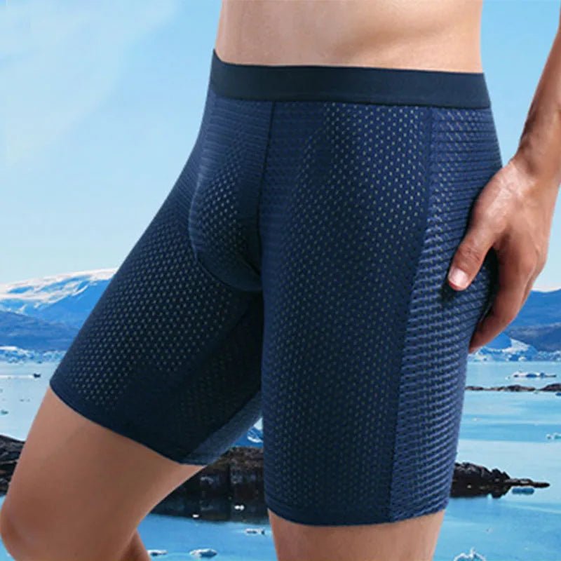 3PCS Mesh Men Underwear Man Underwear Sexy Hot Long Boxer Shorts Men Boxer Men Panties Boxers for Men Boxer Homme Man Boxer - La Tienda Bella