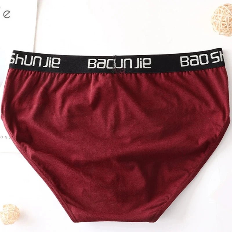 4pcs Men Underwear 100% Cotton Men boxer briefs Medium Waist Breathable Men Panties Fashion Boys Soft Comfortable Men Underpant - La Tienda Bella