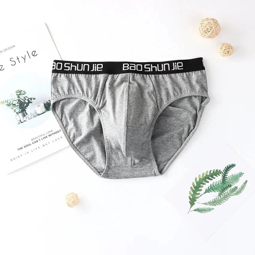 4pcs Men Underwear 100% Cotton Men boxer briefs Medium Waist Breathable Men Panties Fashion Boys Soft Comfortable Men Underpant - La Tienda Bella