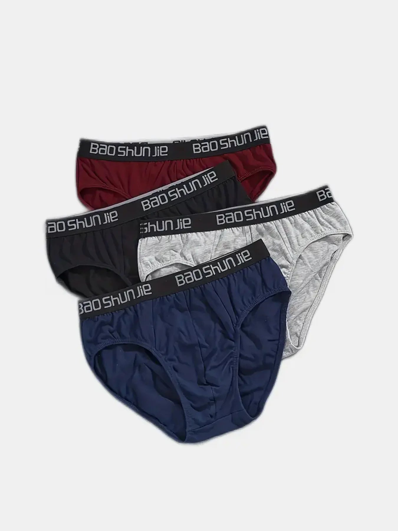 4pcs Men Underwear 100% Cotton Men boxer briefs Medium Waist Breathable Men Panties Fashion Boys Soft Comfortable Men Underpant - La Tienda Bella