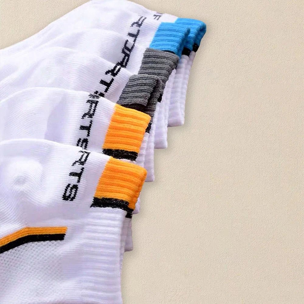 5 Pairs Men Summer Socks Trendy Fashionable Simple Versatile Men Ankle Socks Comfortable Lightweight Breathable Casual Socks - La Tienda Bella