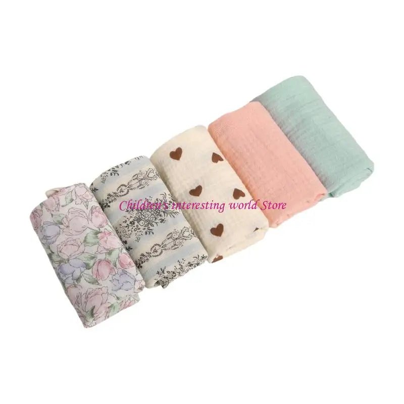 5Pcs Baby Wipes Cloths Handkerchief Square Drool Bibs Washcloths Nursing Towel Baby Wipe Brle Face - La Tienda Bella
