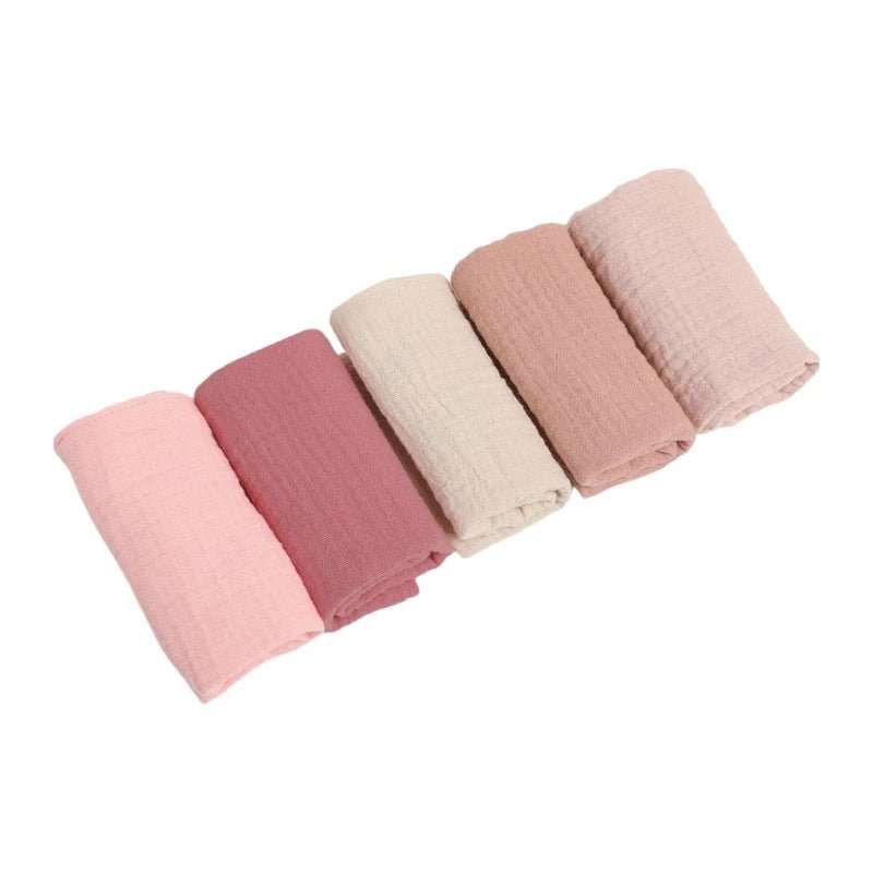 5Pcs Baby Wipes Cloths Handkerchief Square Drool Bibs Washcloths Nursing Towel Baby Wipe Brle Face - La Tienda Bella