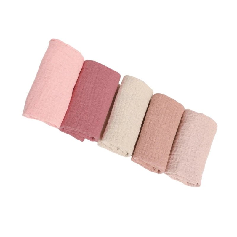 5Pcs Baby Wipes Cloths Handkerchief Square Drool Bibs Washcloths Nursing Towel Baby Wipe Brle Face - La Tienda Bella