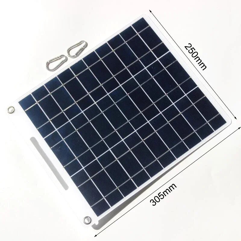 5V Solar Panel Waterproof Portable Dual USB Charger Outdoor Camping Solar Power Bank Battery Charging Plate - La Tienda Bella