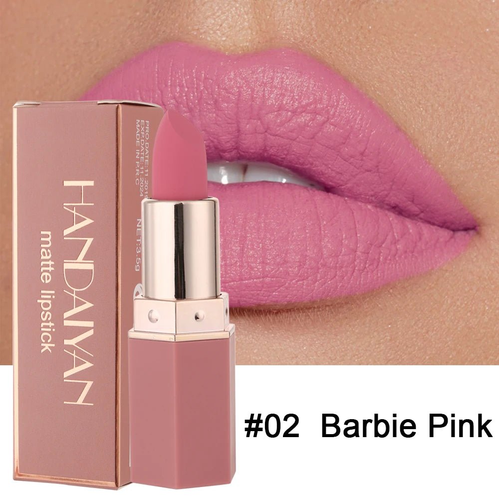 6 - Color Matte Lipstick , Non - Fading, Non - Stick Cup Long - Lasting Velvet Finish, Smooth Matte Lip Color Waterproof Smudge - proof - La Tienda Bella