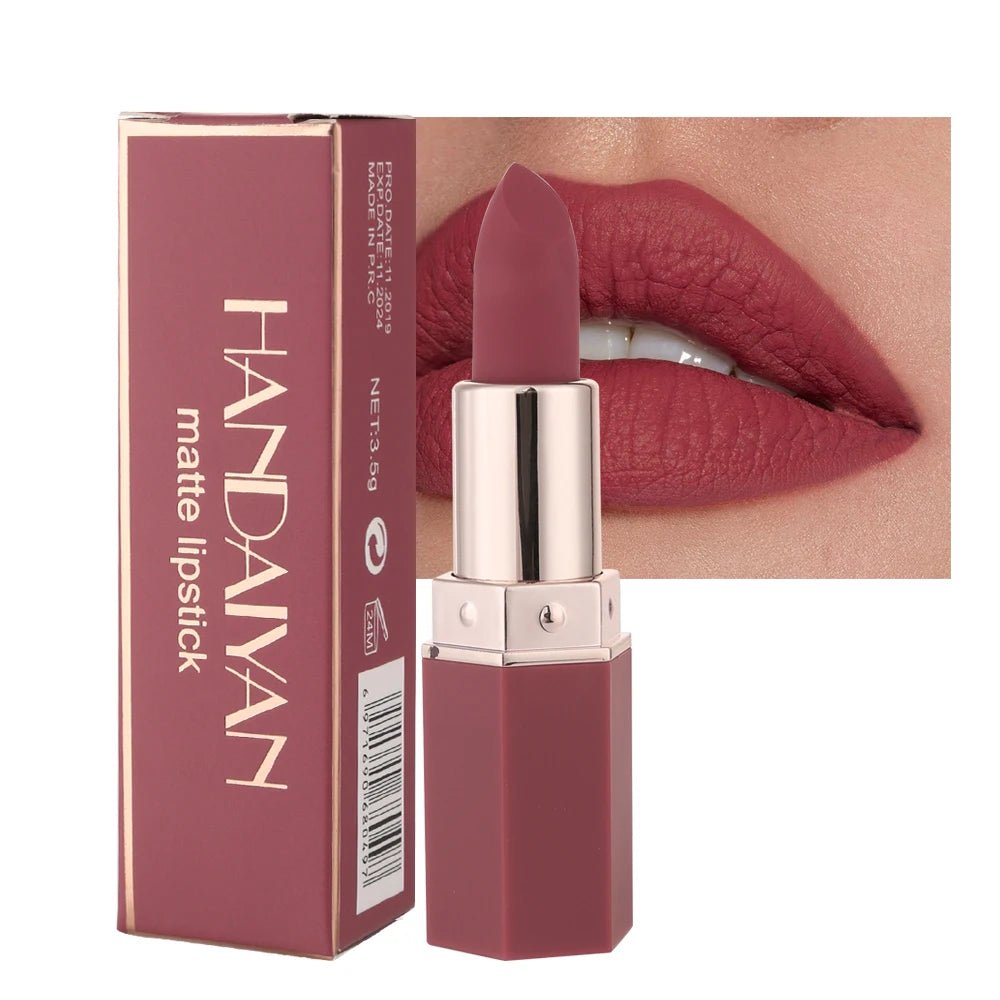6 - Color Matte Lipstick , Non - Fading, Non - Stick Cup Long - Lasting Velvet Finish, Smooth Matte Lip Color Waterproof Smudge - proof - La Tienda Bella
