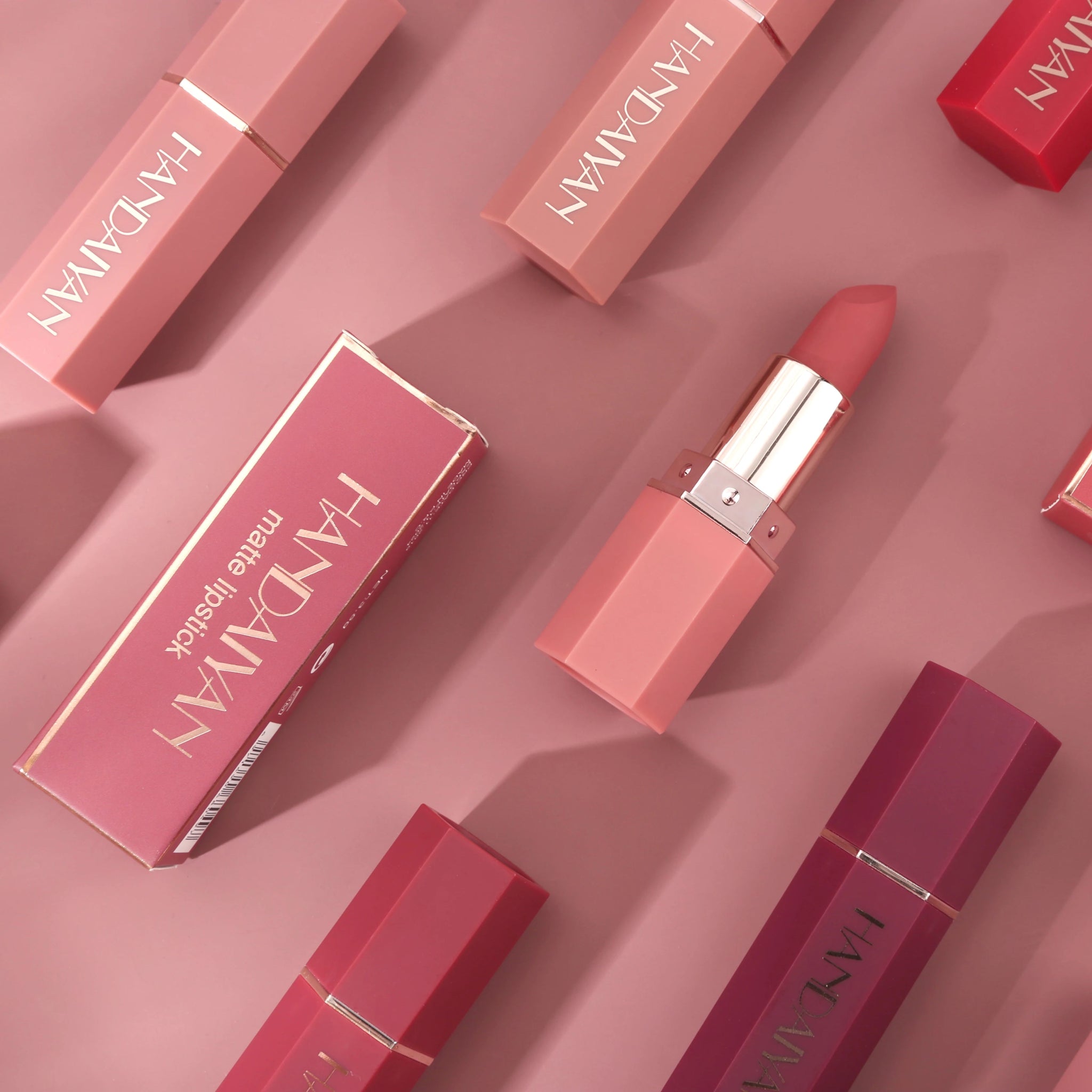 6 - Color Matte Lipstick , Non - Fading, Non - Stick Cup Long - Lasting Velvet Finish, Smooth Matte Lip Color Waterproof Smudge - proof - La Tienda Bella