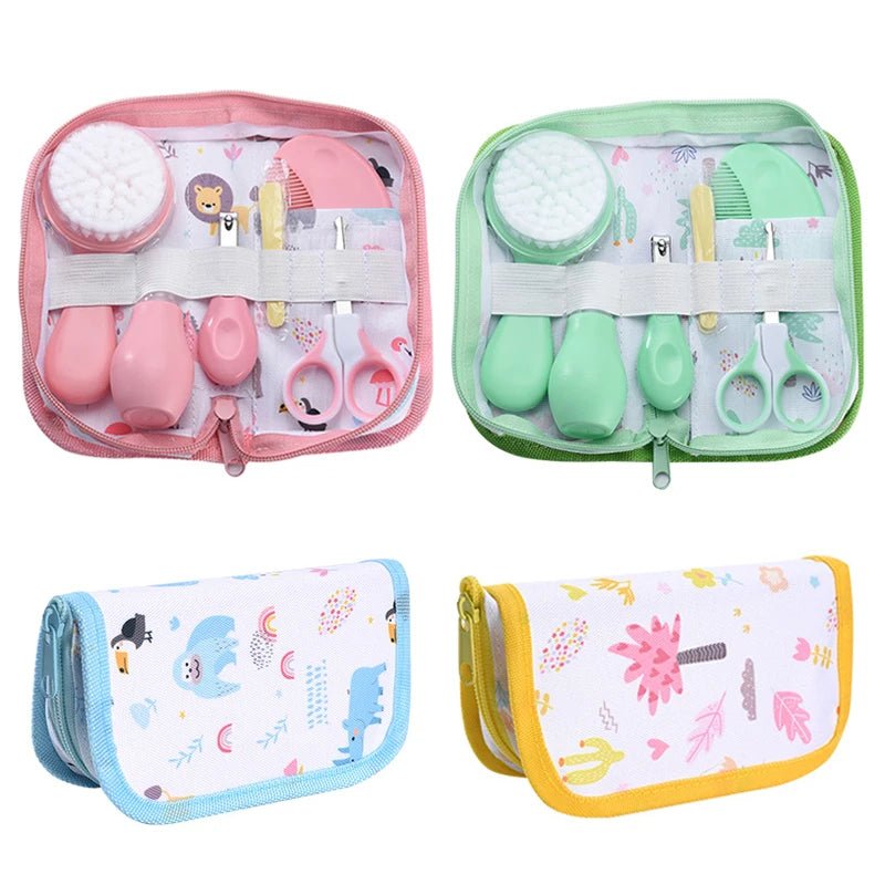 6Pcs Baby Care Kit+Storage Bag Nasal Aspirator Nail Scissors Hair Comb Brush Cleaning Tools Set- La Tienda Bella