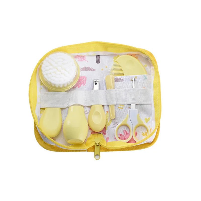 6Pcs/set Newborn Baby Care Kit Cleaning Supplies Head Comb Brush Scissors Nasal Aspirator Nail - La Tienda Bella
