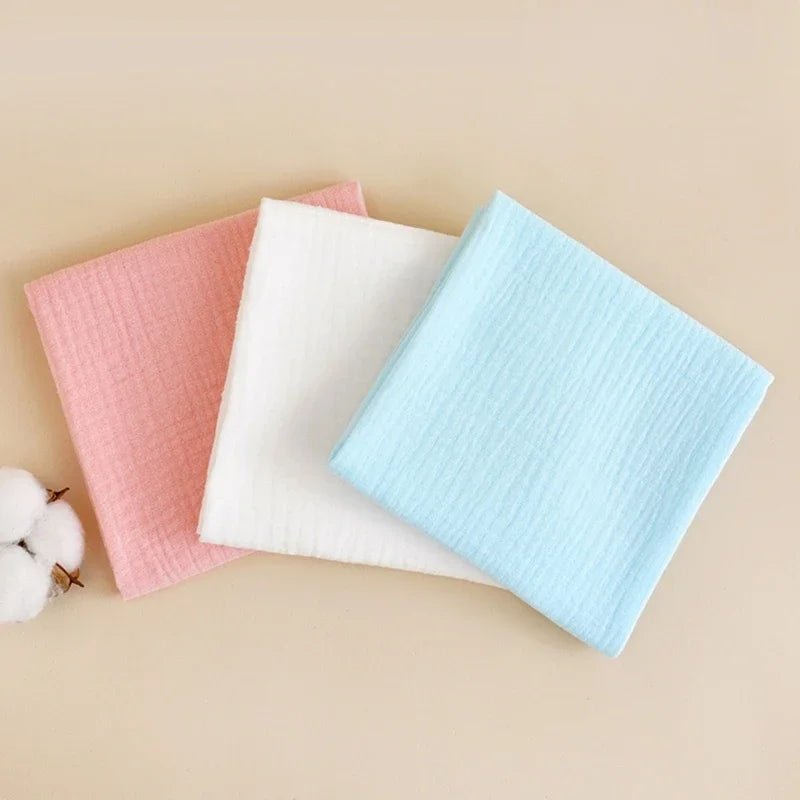 8pcs Cotton Baby Gauze Diapers for Newborn Babies Nappy Changing Washable Reusable Double Layer Soft Baby  - La Tienda Bella