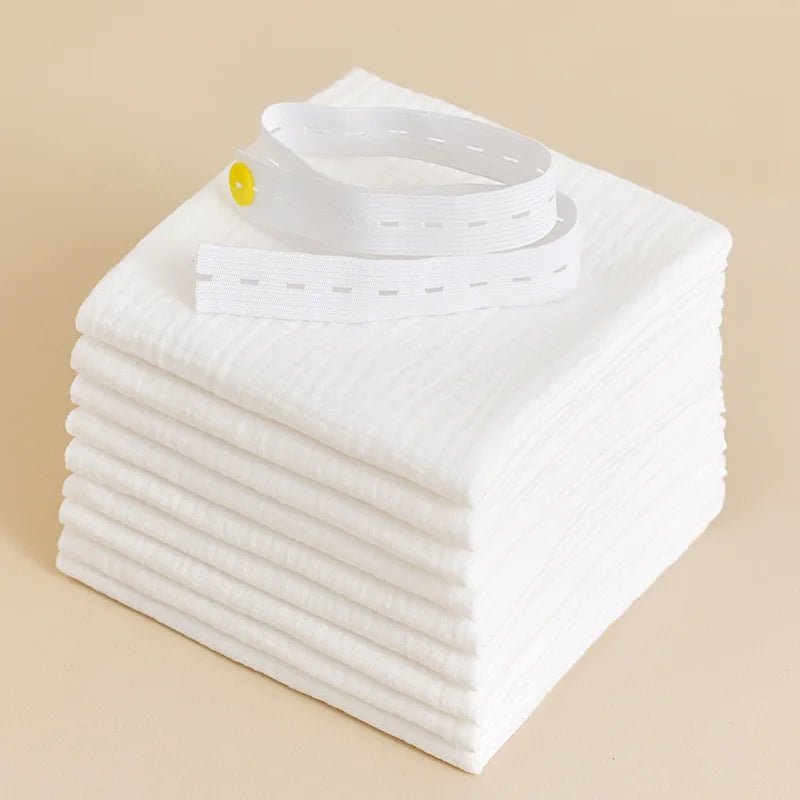 8pcs Cotton Baby Gauze Diapers for Newborn Babies Nappy Changing Washable Reusable Double Layer Soft Baby  - La Tienda Bella