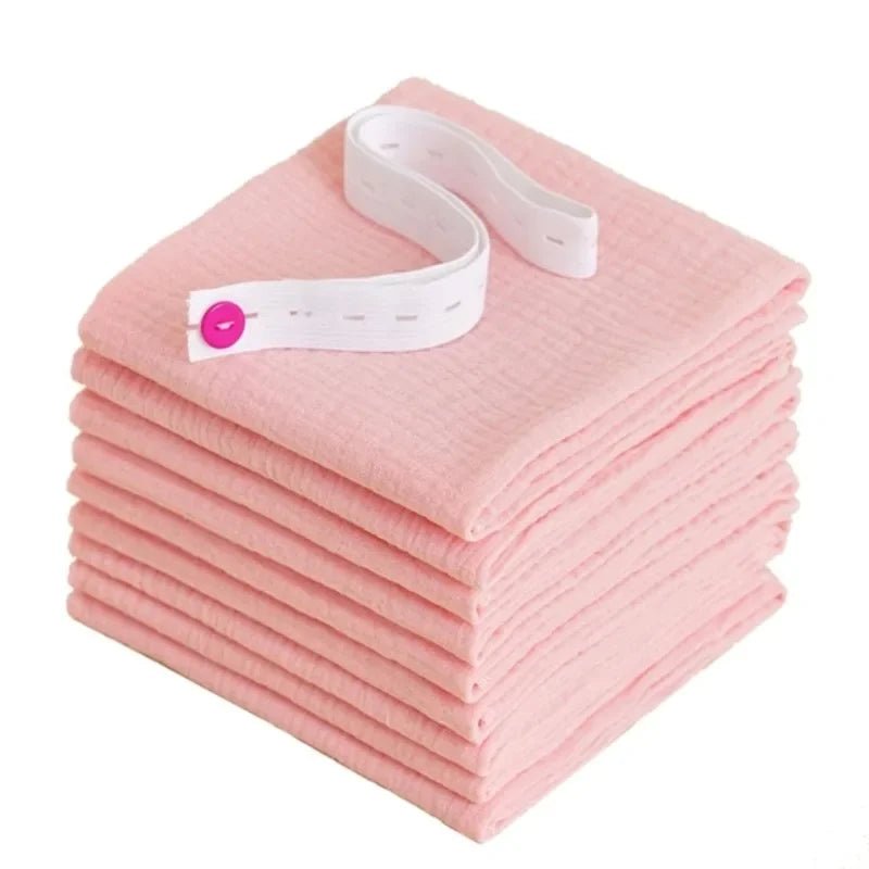 8pcs Cotton Baby Gauze Diapers for Newborn Babies Nappy Changing Washable Reusable Double Layer Soft Baby  - La Tienda Bella
