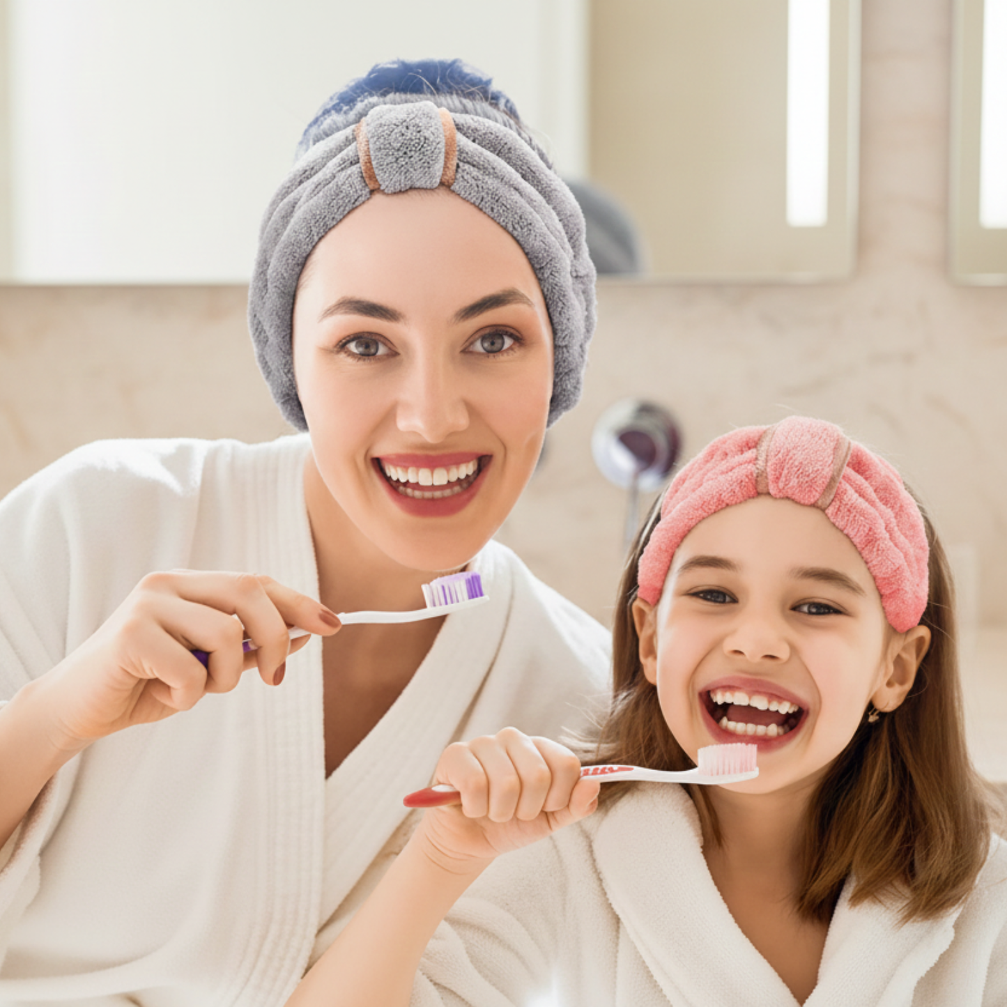 Bandeau Spa Facial en Tissu Éponge - Accessoire Maquillage et Soins du Visage