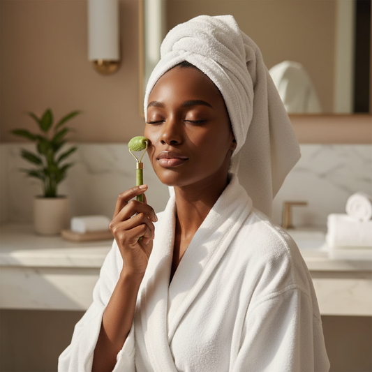 JadeGlow Massage Roller → Met en avant l’éclat et la détente