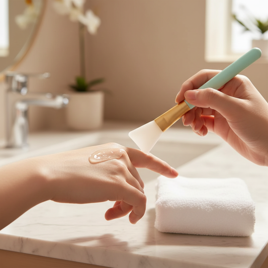 Pinceau Masque Facial en Silicone - Application Précise et Hygiénique