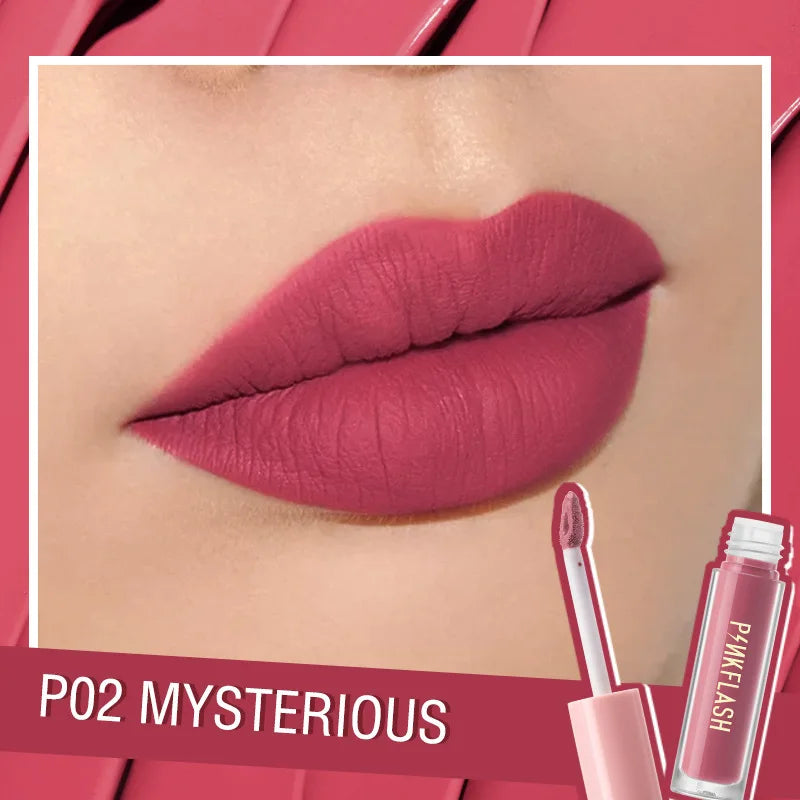 Rouge à Lèvres Mat – Longue Tenue & Waterproof – Texture Velours