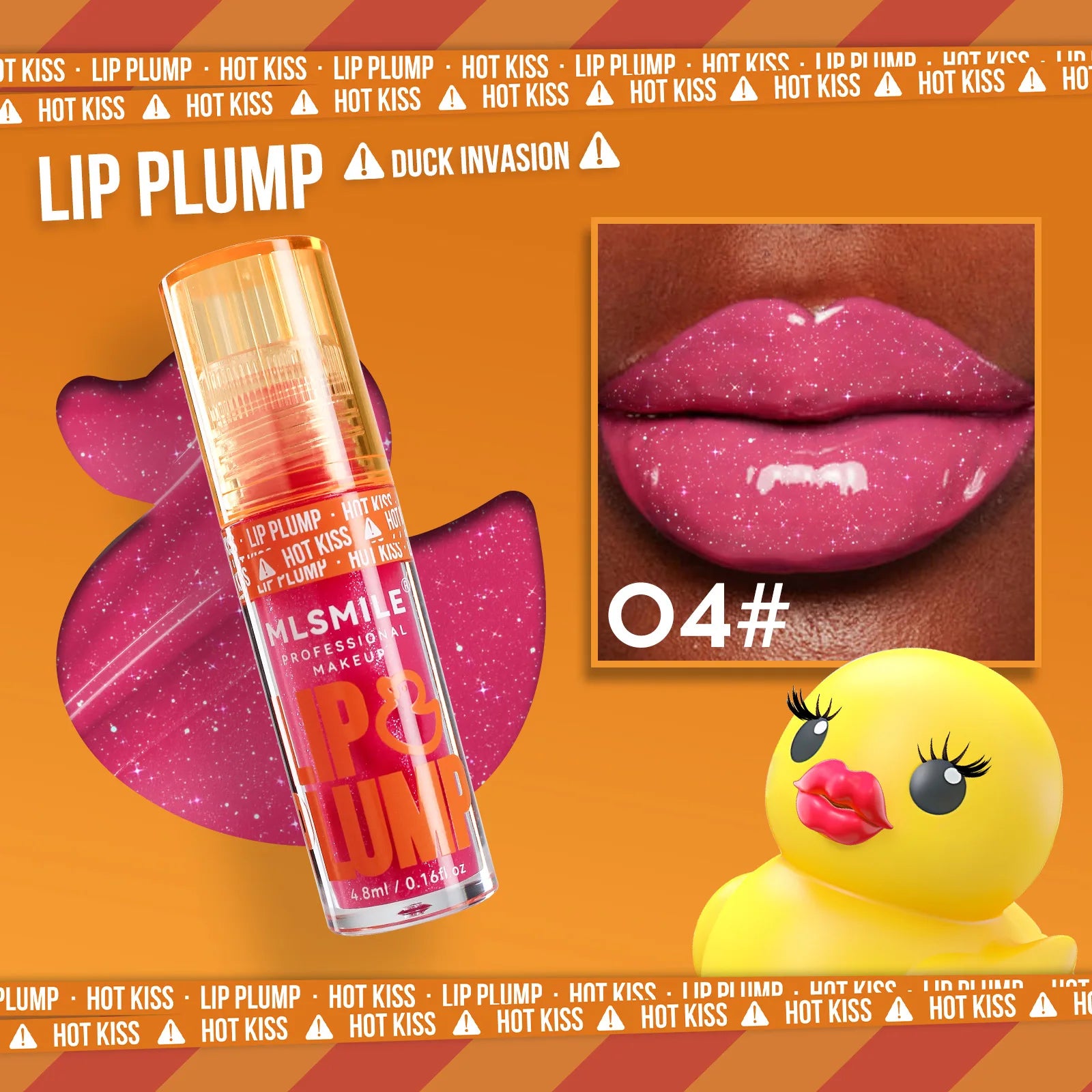 Gloss Huile Effet Miroir – Design “Canard mignon” – Hydratant & Brillant