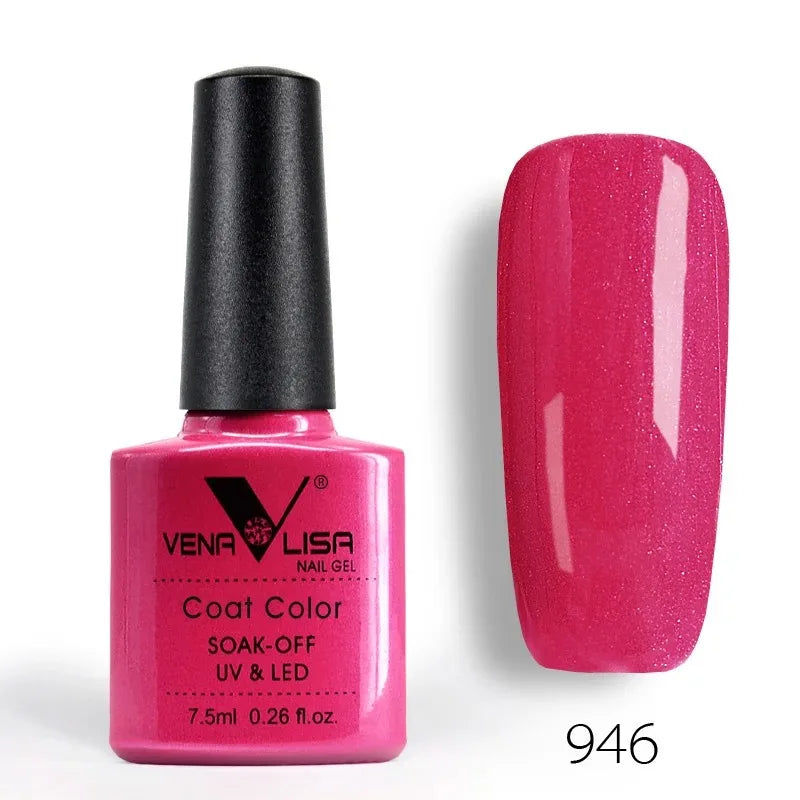 Venalisa Fashion Shiny 7.5ml Soak off UV Gel Nail Polish Nail Art Manicure Cosmetics Nail Gel Tips Varnish L1