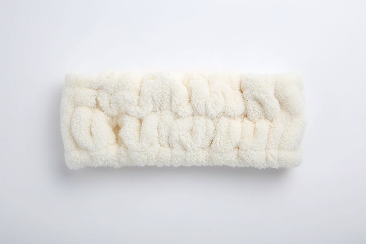 Bandeau Spa Facial en Tissu Éponge - Accessoire Maquillage et Soins du Visage