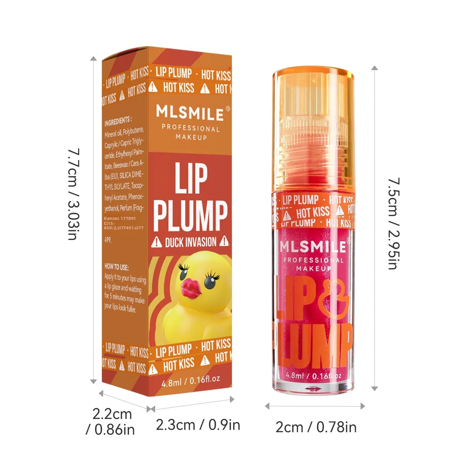 Gloss Huile Effet Miroir – Design “Canard mignon” – Hydratant & Brillant