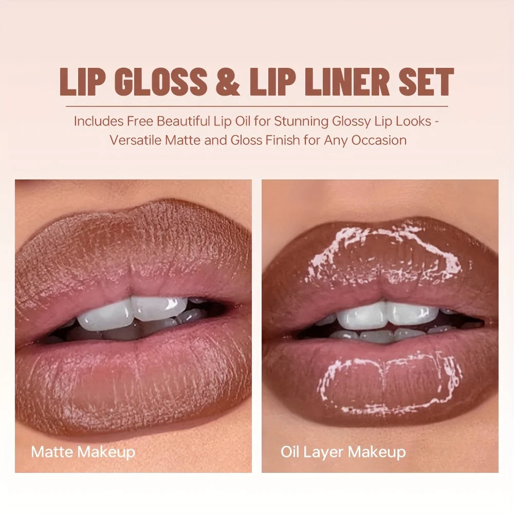 Set Crayon & Gloss – Lèvres Douces & Brillantes + Huile Nourrissante