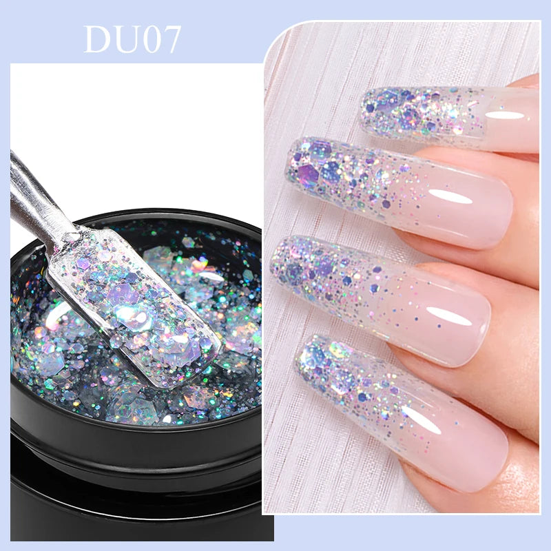 Mtssii 8ML Quick Extension Nail Gel Vernis Nude Milk White Gel Nail Polish UV Semi Permanent Nails Art For Manicure Tools