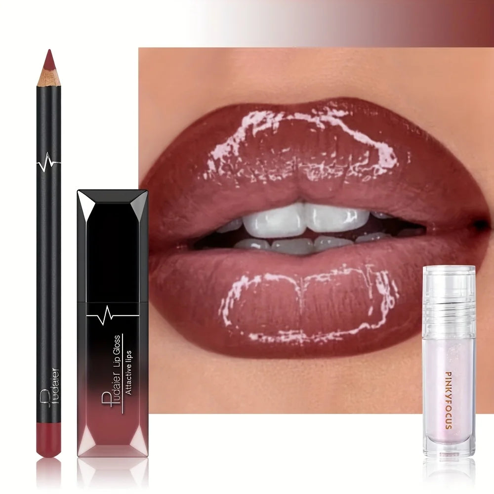 Set Crayon & Gloss – Lèvres Douces & Brillantes + Huile Nourrissante