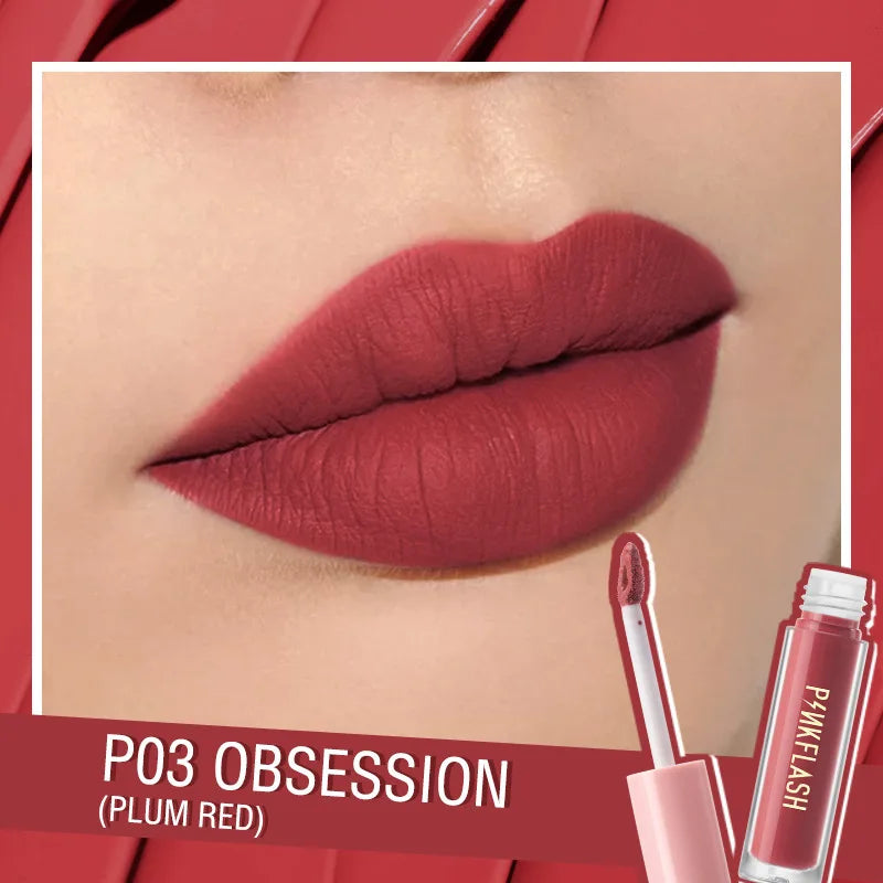 Rouge à Lèvres Mat – Longue Tenue & Waterproof – Texture Velours