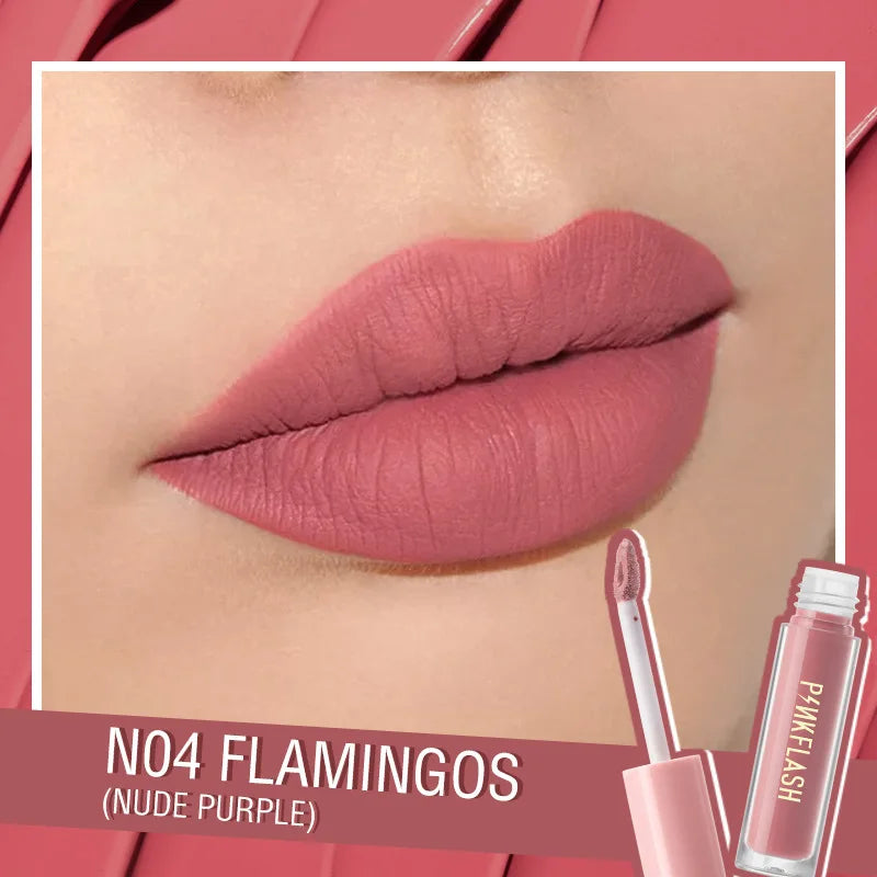 Rouge à Lèvres Mat – Longue Tenue & Waterproof – Texture Velours
