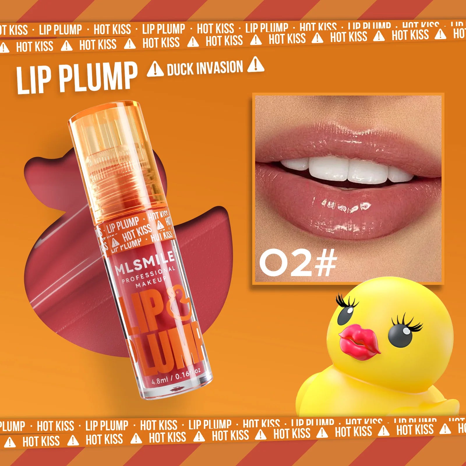 Gloss Huile Effet Miroir – Design “Canard mignon” – Hydratant & Brillant