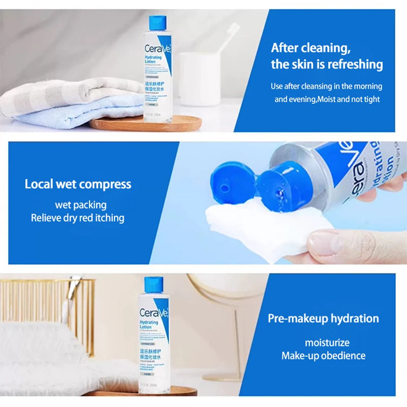 Lotion Hydratante CeraVe – Crème Douceur Peau Sensible (200 ml)