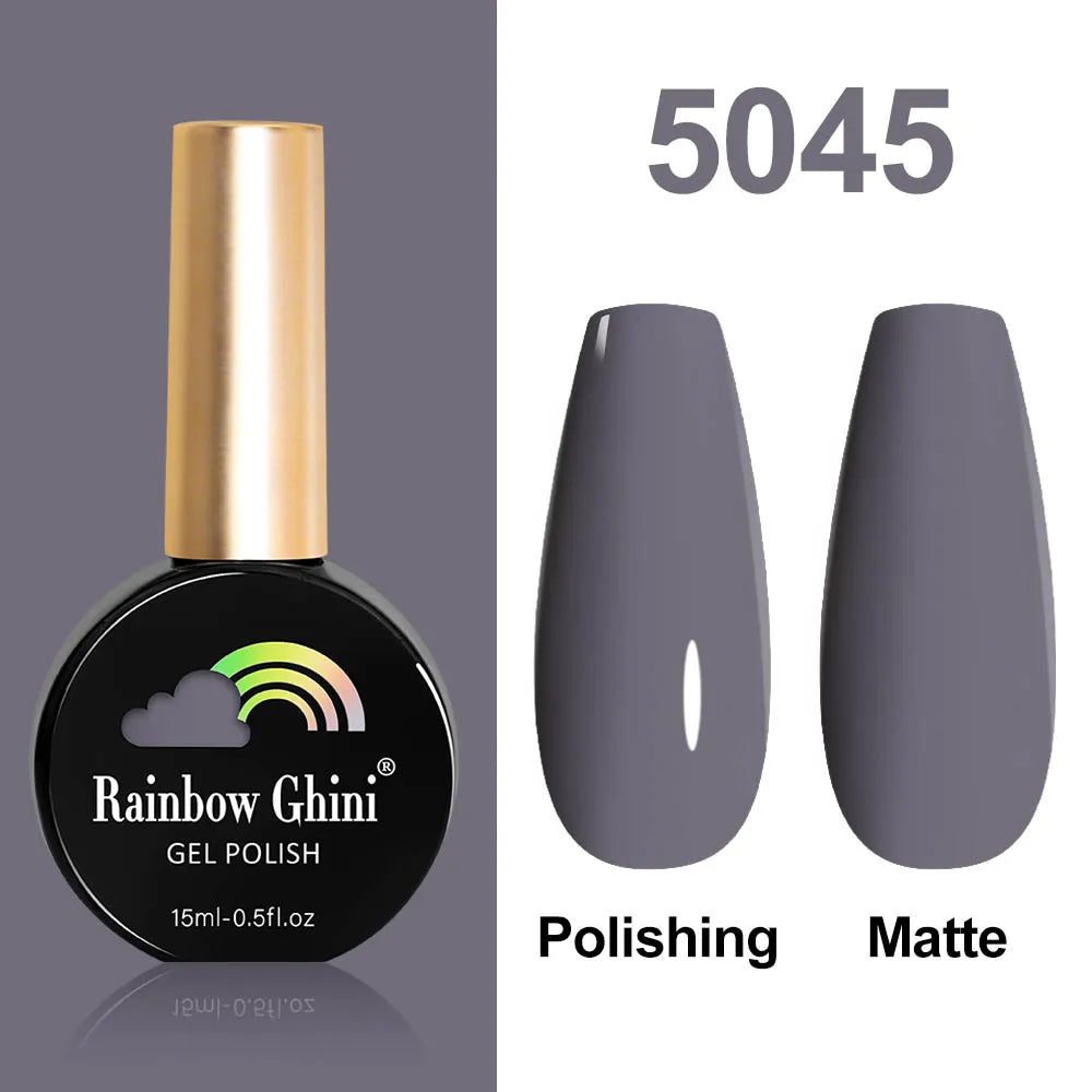 Rainbow Ghini HEMA TPO FREE Nail Gel Polish Nail Supplies Vernis Semi Permanent Glitter Nail Art Manicure LED UV Gel Varnishes