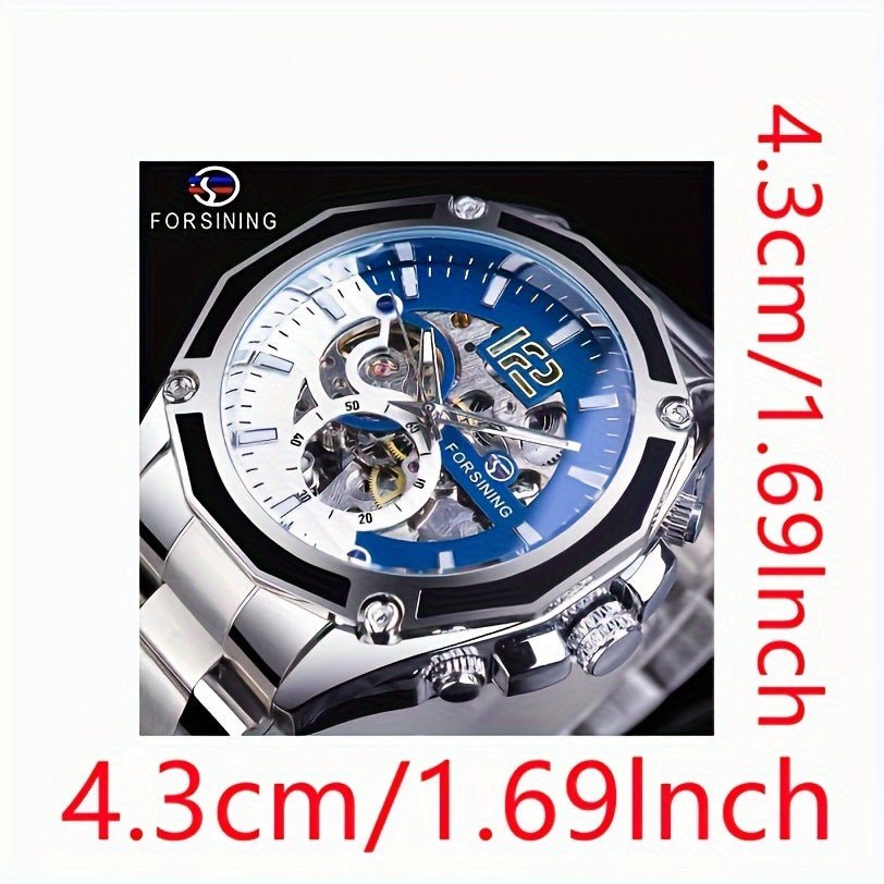 A Popular Hollowed - out Pure Mechanical Watch For Men In 2024, With High Appearance Value, Light Luxury, Cool Fashion, And Unique Full - automatic Mechanical Watch For Men, Versatile And Handsome Hot Sale Watch For Male Students - La Tienda Bella