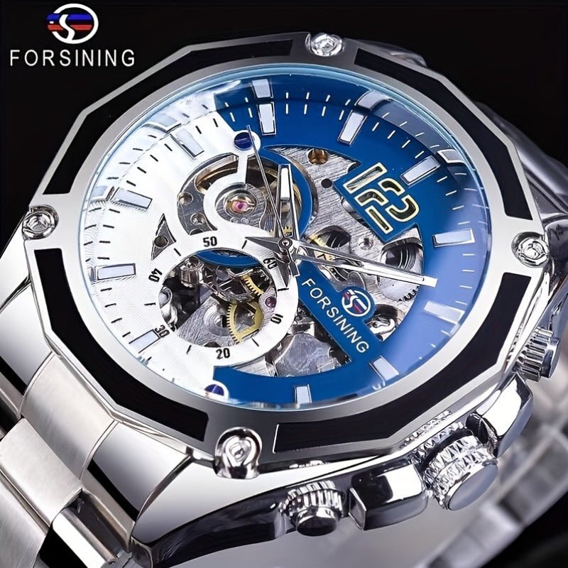 A Popular Hollowed - out Pure Mechanical Watch For Men In 2024, With High Appearance Value, Light Luxury, Cool Fashion, And Unique Full - automatic Mechanical Watch For Men, Versatile And Handsome Hot Sale Watch For Male Students - La Tienda Bella