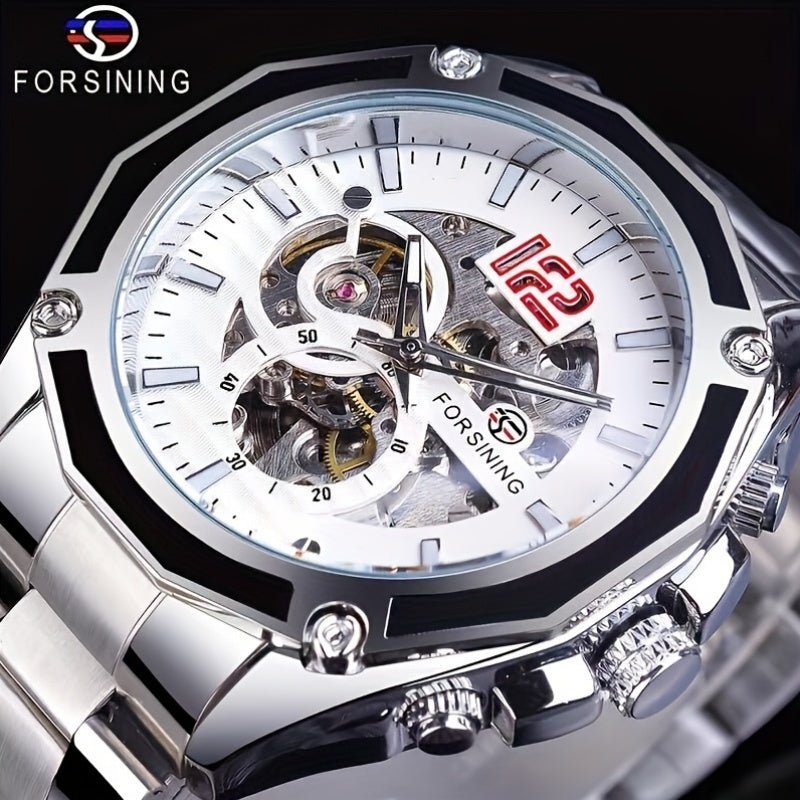 A Popular Hollowed - out Pure Mechanical Watch For Men In 2024, With High Appearance Value, Light Luxury, Cool Fashion, And Unique Full - automatic Mechanical Watch For Men, Versatile And Handsome Hot Sale Watch For Male Students - La Tienda Bella