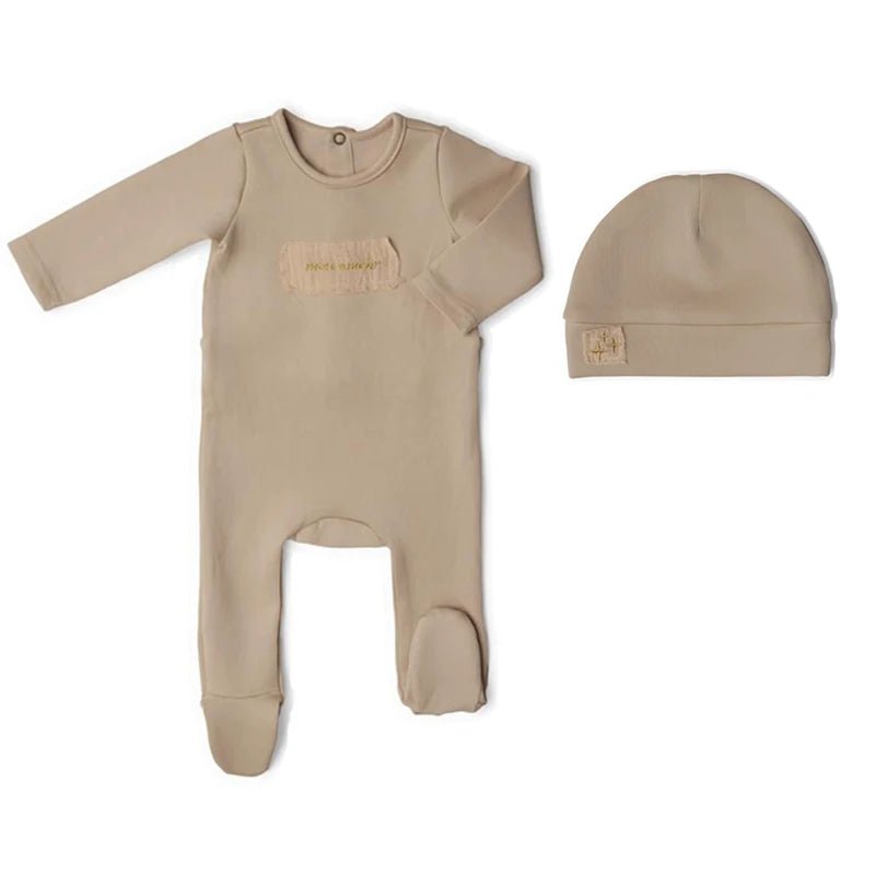Ali Layette Aw25 Mon Amour Collection Embroidered Layette Set Babies Rompers Matching Hat And Blanket Babies Rompers - La Tienda Bella