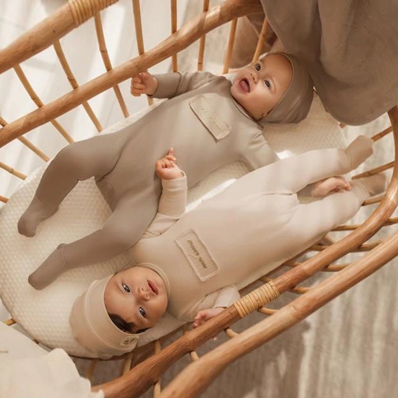 Ali Layette Aw25 Mon Amour Collection Embroidered Layette Set Babies Rompers Matching Hat And Blanket Babies Rompers - La Tienda Bella