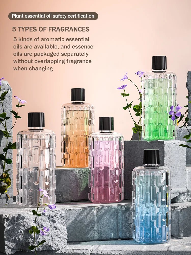 Automatic aromatherapy diffuser for eliminating odors, suitable for household use, with essential oil for air freshening. - La Tienda Bella