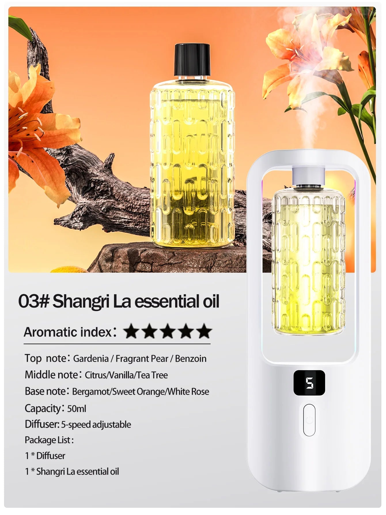Automatic aromatherapy diffuser for eliminating odors, suitable for household use, with essential oil for air freshening. - La Tienda Bella