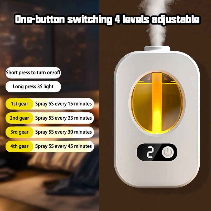 Automatic Diffuser Aromatherapy Machine Air Fragrance Air Freshener Toilet Bathroom Aroma Essential Oil Dispenser Humidifier - La Tienda Bella